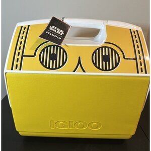 Igloo Star Wars C-3PO Playmate Elite 16‎ Qt Cooler Yellow White 30 Can Rare NWT